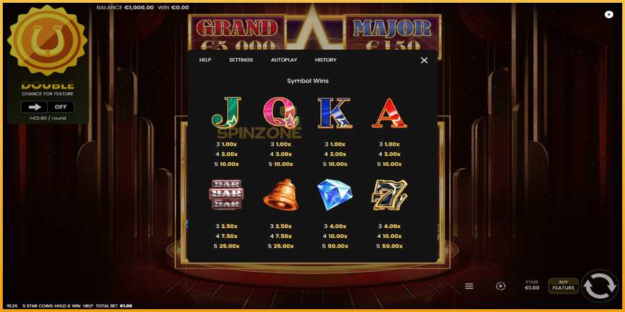 5 Star Coins: Hold & Win màquina de joc per diners, imatge 5