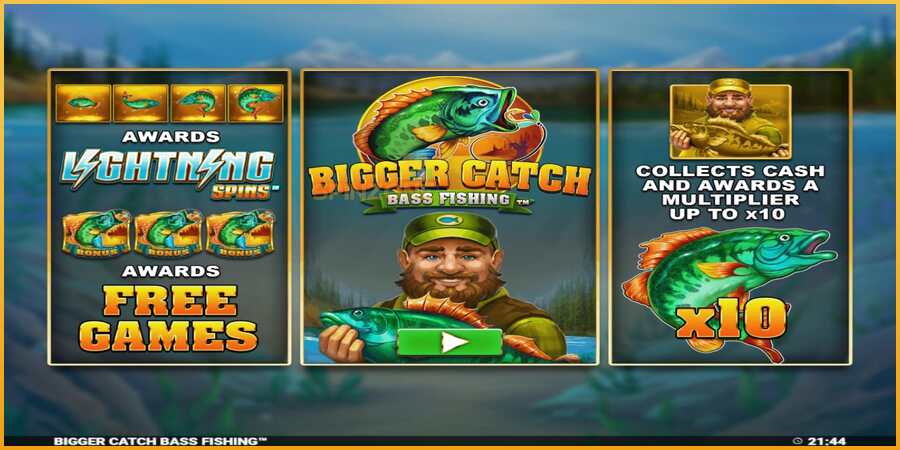 Bigger Catch Bass Fishing màquina de joc per diners, imatge 1