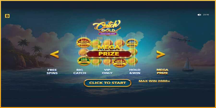 Catch The Gold Hold and Win màquina de joc per diners, imatge 1