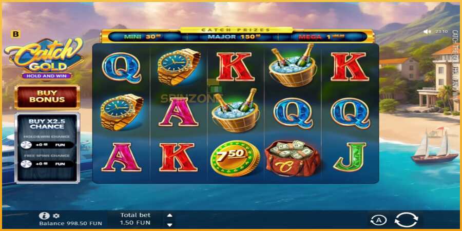 Catch The Gold Hold and Win màquina de joc per diners, imatge 2