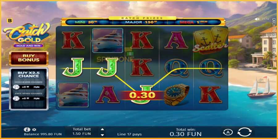 Catch The Gold Hold and Win màquina de joc per diners, imatge 3