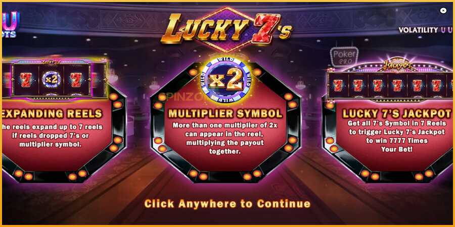 Lucky 7s màquina de joc per diners, imatge 1