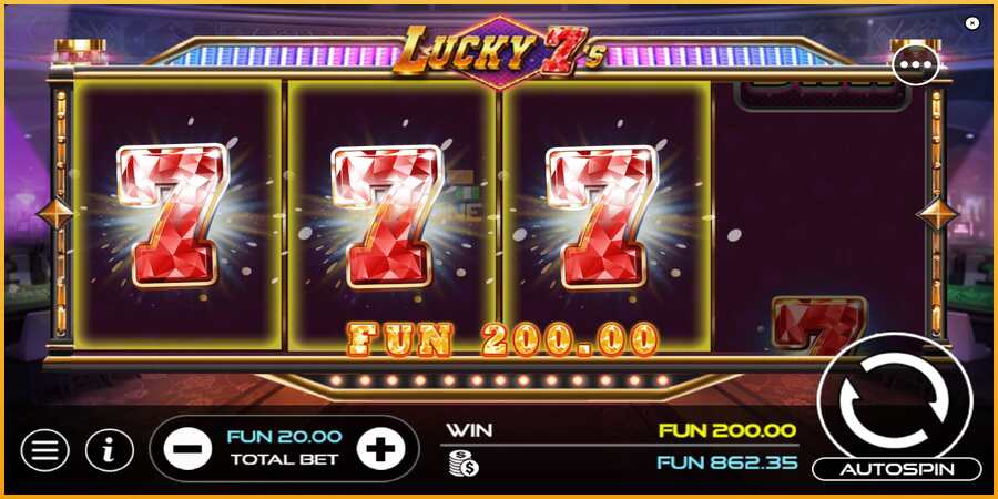 Lucky 7s màquina de joc per diners, imatge 4