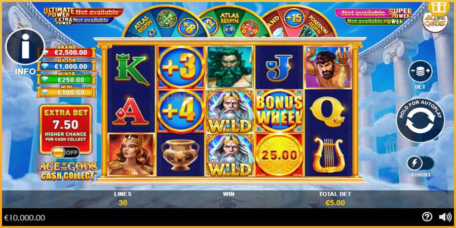 Age of the Gods Cash Collect màquina de joc per diners, imatge 1