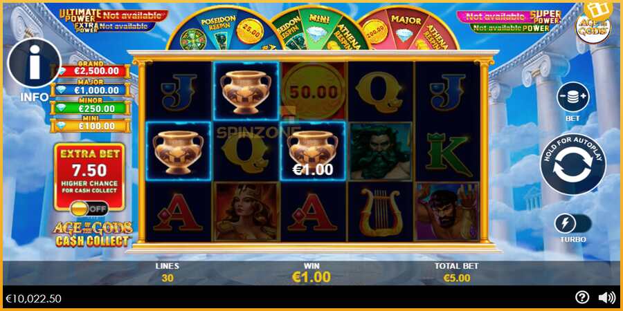 Age of the Gods Cash Collect màquina de joc per diners, imatge 3