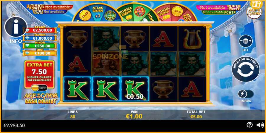 Age of the Gods Cash Collect màquina de joc per diners, imatge 4