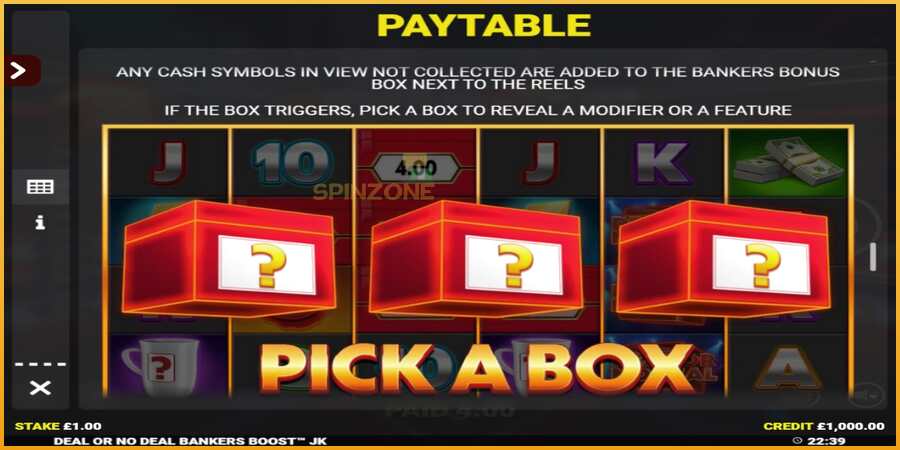 Deal or No Deal Bankers Boost Jackpot King màquina de joc per diners, imatge 5