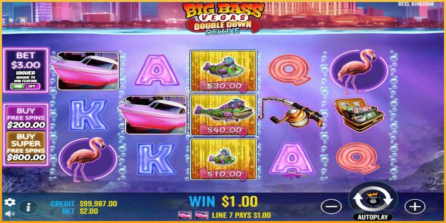 Big Bass Vegas Double Down Deluxe màquina de joc per diners, imatge 3