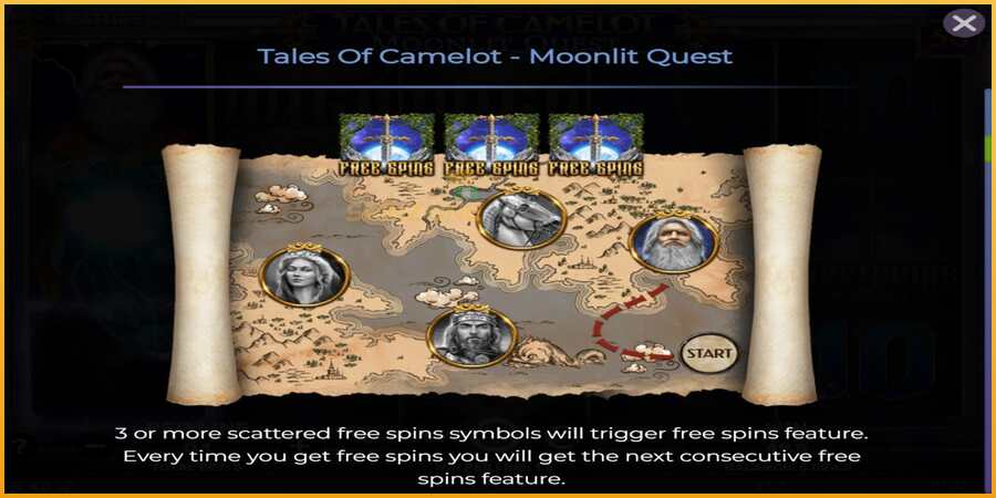 Tales of Camelot - Moonlit Quest màquina de joc per diners, imatge 5