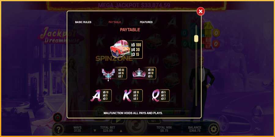 Jackpot Dreamhouse màquina de joc per diners, imatge 5