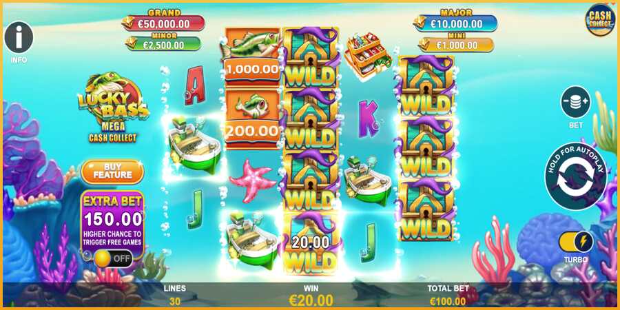 Lucky Bass Mega Cash Collect màquina de joc per diners, imatge 4