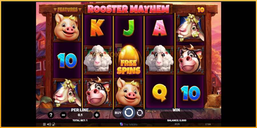 Rooster Mayhem màquina de joc per diners, imatge 2