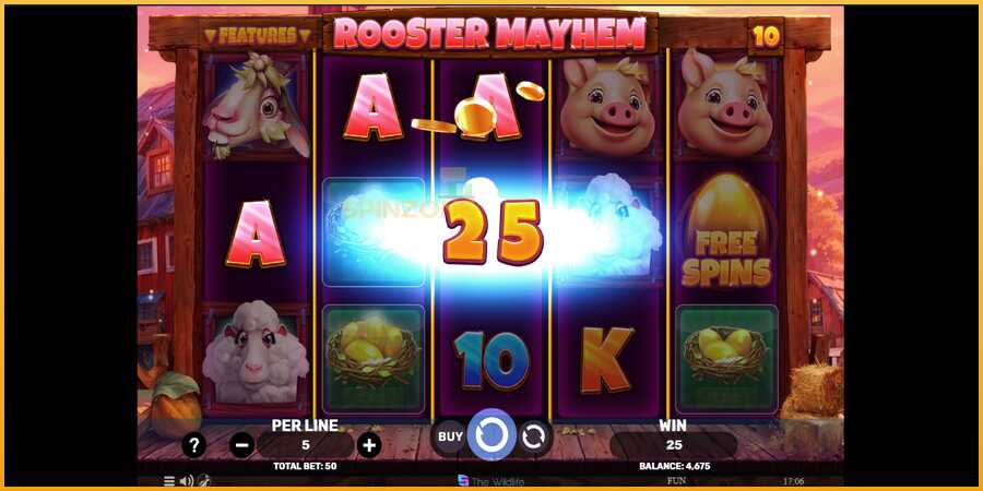 Rooster Mayhem màquina de joc per diners, imatge 3