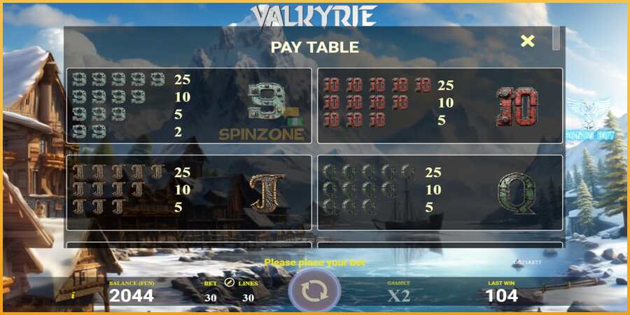 Valkyrie màquina de joc per diners, imatge 4