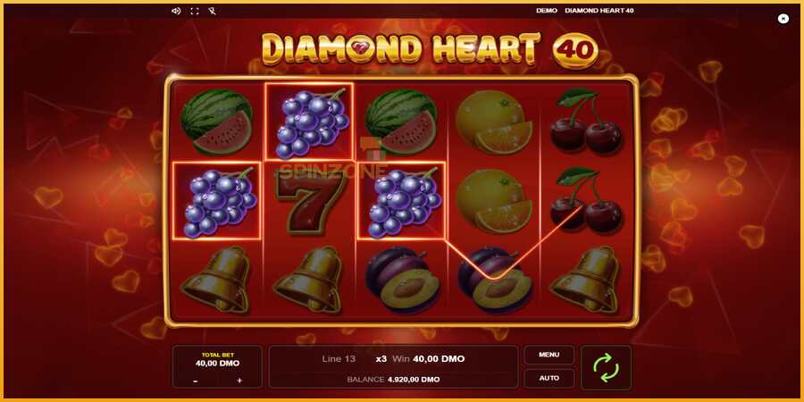 Diamond Heart 40 màquina de joc per diners, imatge 2