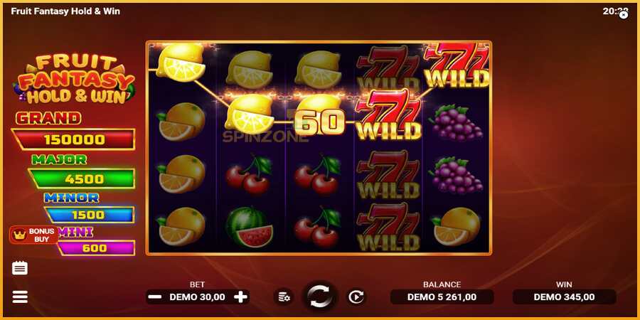 Fruit Fantasy Hold & Win màquina de joc per diners, imatge 4