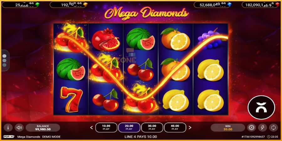 Mega Diamonds màquina de joc per diners, imatge 2