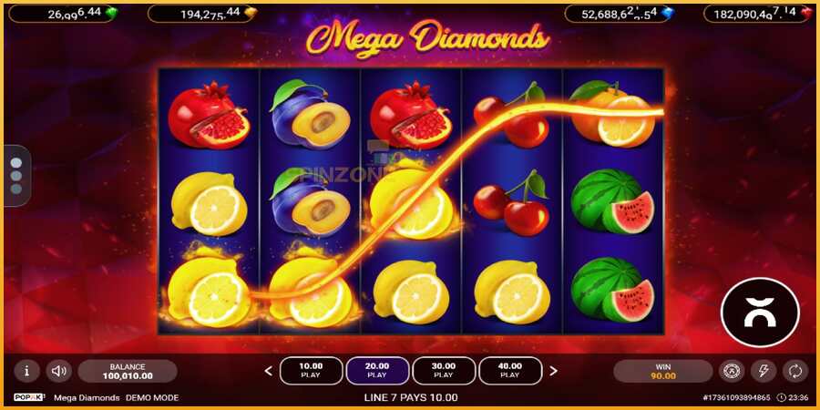 Mega Diamonds màquina de joc per diners, imatge 3