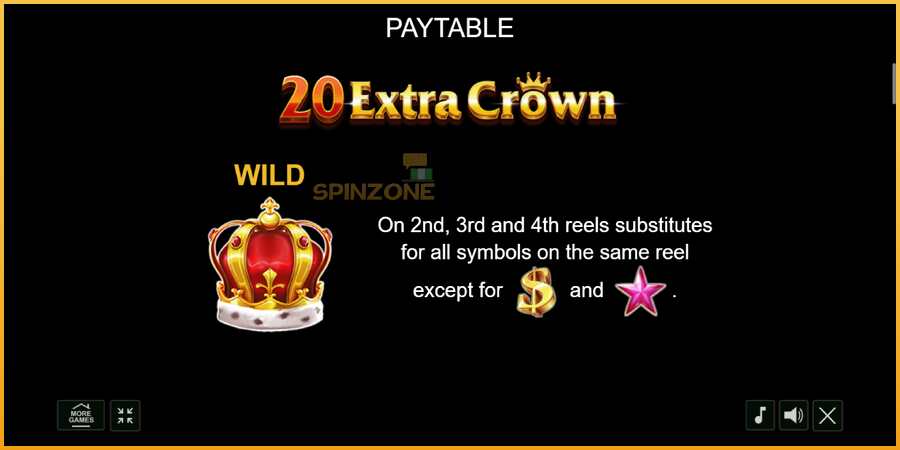 20 Extra Crown màquina de joc per diners, imatge 5