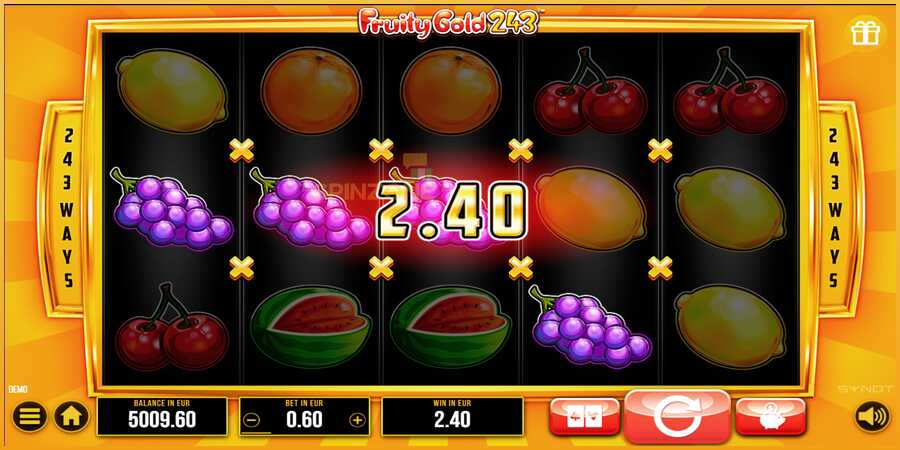 Fruity Gold 243 màquina de joc per diners, imatge 2