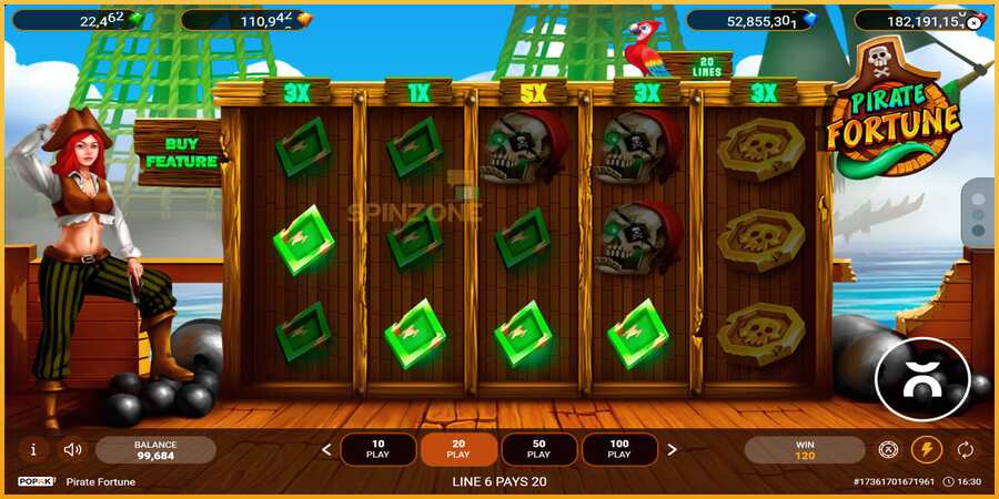 Pirate Fortune màquina de joc per diners, imatge 2