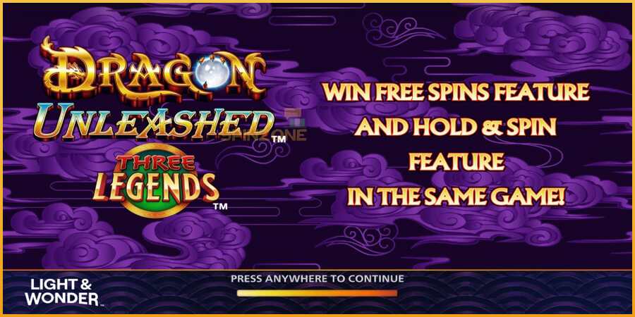 Dragon Unleashed - Three Legends màquina de joc per diners, imatge 1