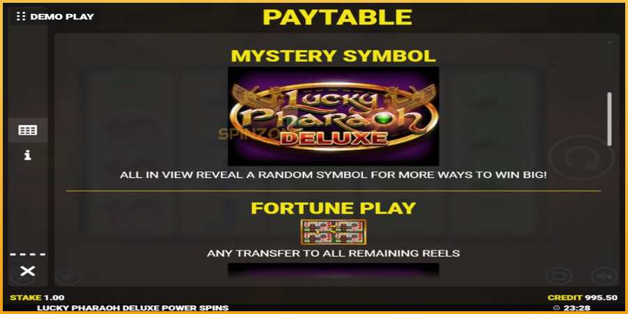 Lucky Pharaoh Deluxe Fortune Play màquina de joc per diners, imatge 5