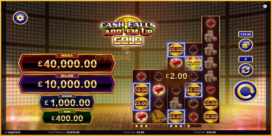 Cash Falls: Add Em Up Gold màquina de joc per diners, imatge 4