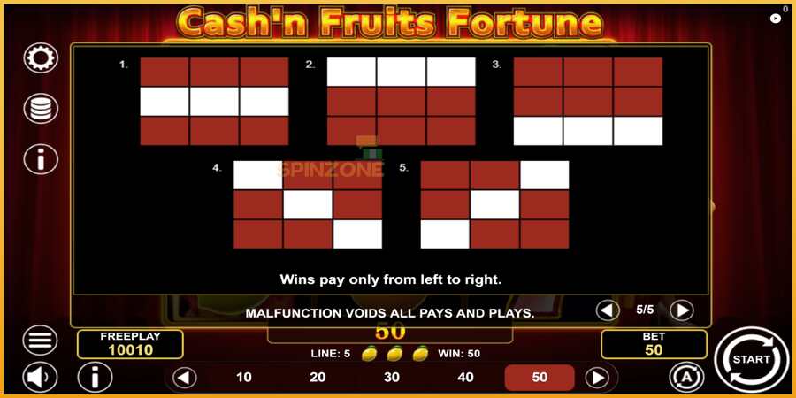 Cashn Fruits Fortune màquina de joc per diners, imatge 7