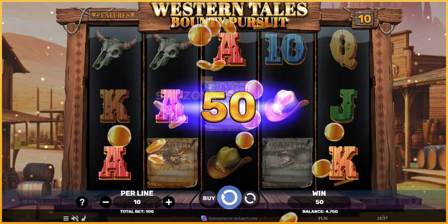 Western Tales - Bounty Pursuit màquina de joc per diners, imatge 3