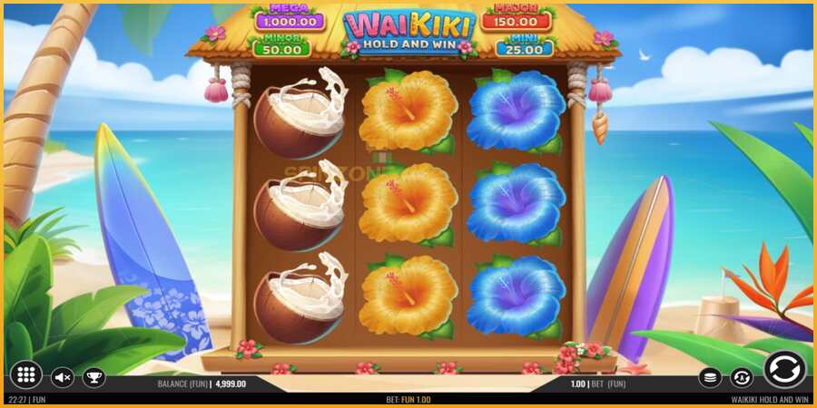 Waikiki Hold and Win màquina de joc per diners, imatge 2