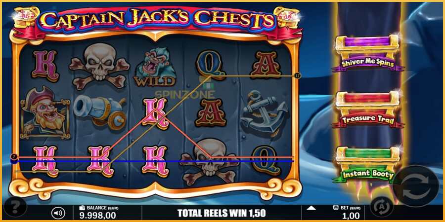 Captain Jacks Chests màquina de joc per diners, imatge 2