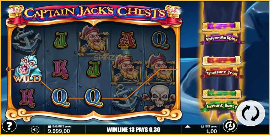 Captain Jacks Chests màquina de joc per diners, imatge 3