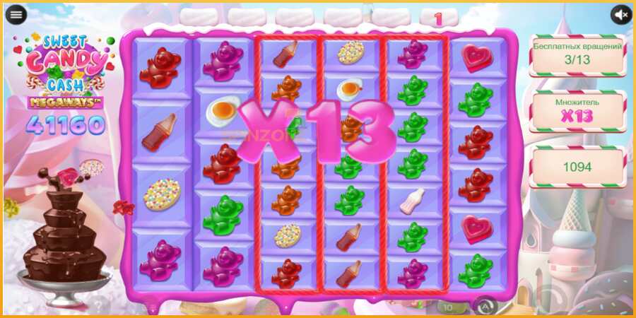 Sweet Candy Cash Megaway màquina de joc per diners, imatge 1