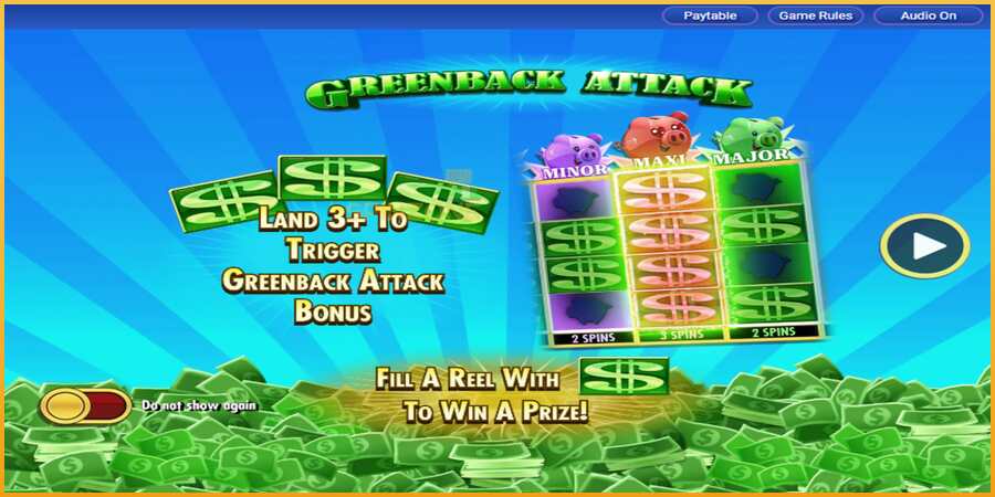 Greenback Attack màquina de joc per diners, imatge 4