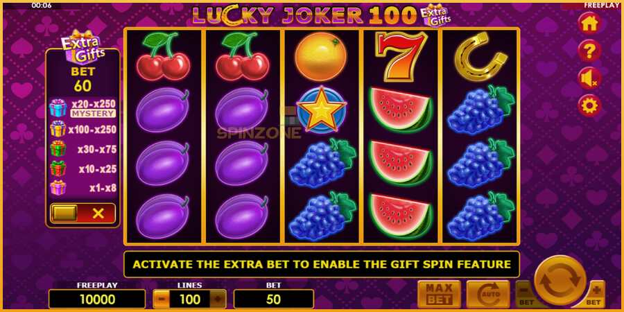 Lucky Joker 100 Extra Gifts màquina de joc per diners, imatge 2