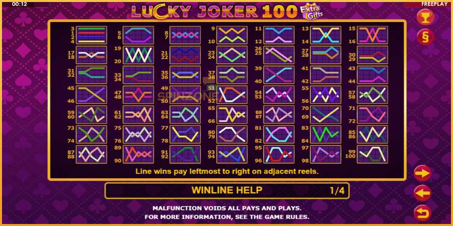 Lucky Joker 100 Extra Gifts màquina de joc per diners, imatge 6