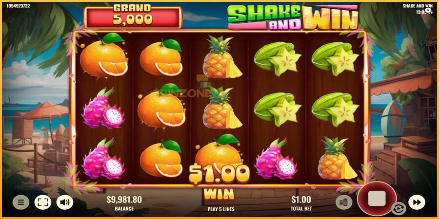 Shake and Win màquina de joc per diners, imatge 3