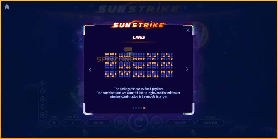 Sun Strike màquina de joc per diners, imatge 7