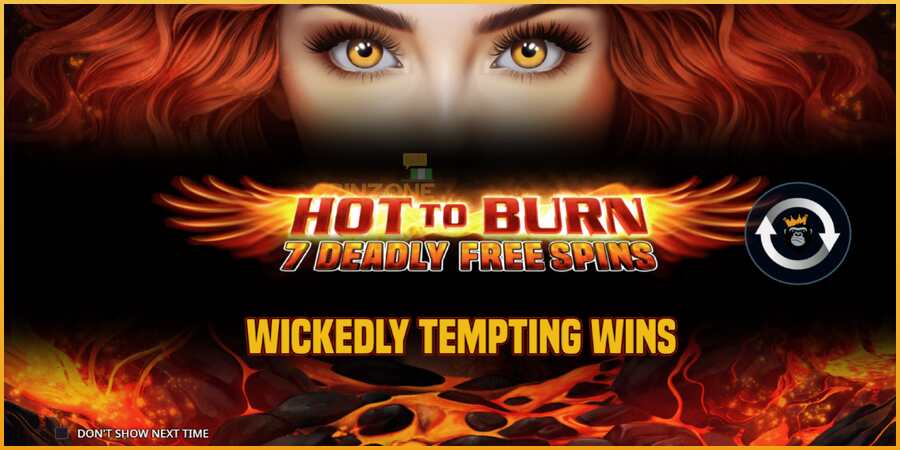 Hot to Burn - 7 Deadly Free Spins màquina de joc per diners, imatge 1