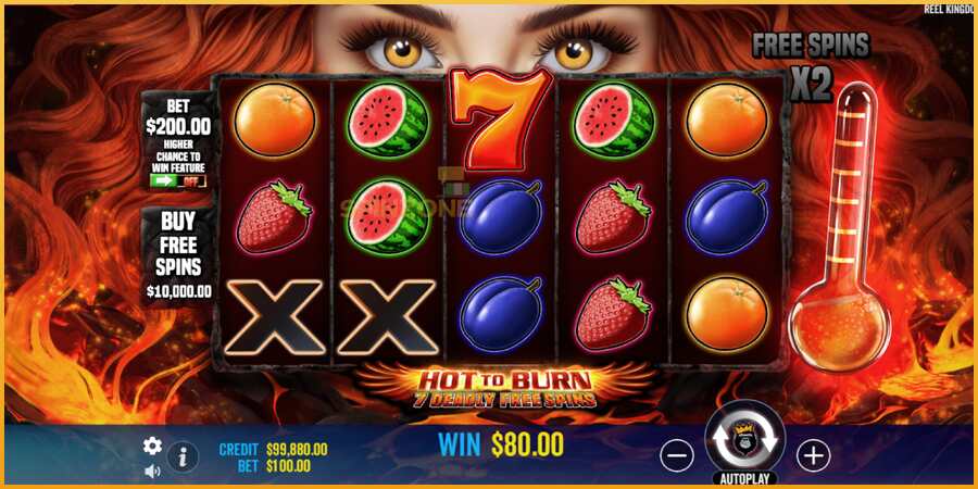 Hot to Burn - 7 Deadly Free Spins màquina de joc per diners, imatge 3