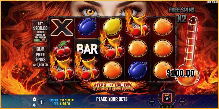 Hot to Burn - 7 Deadly Free Spins màquina de joc per diners, imatge 4