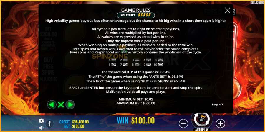 Hot to Burn - 7 Deadly Free Spins màquina de joc per diners, imatge 7