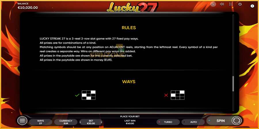 Lucky Streak 27 màquina de joc per diners, imatge 7