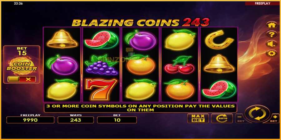 Blazing Coins 243 màquina de joc per diners, imatge 2