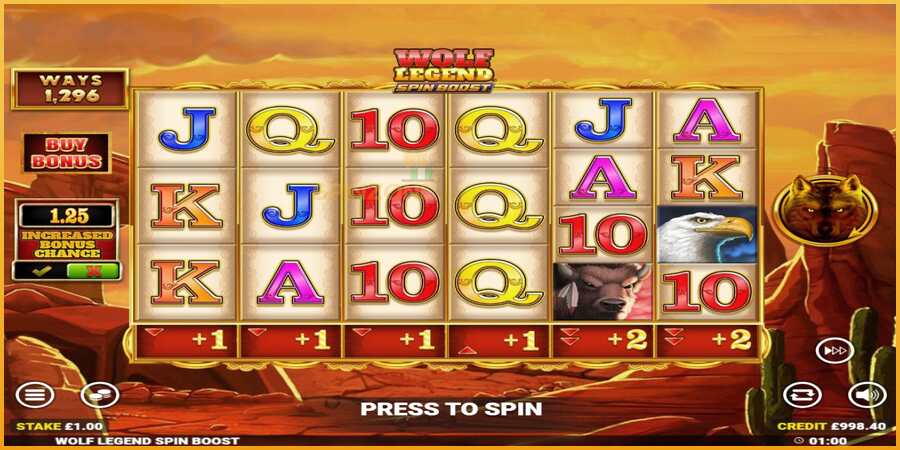 Wolf Legend Spin Boost màquina de joc per diners, imatge 2