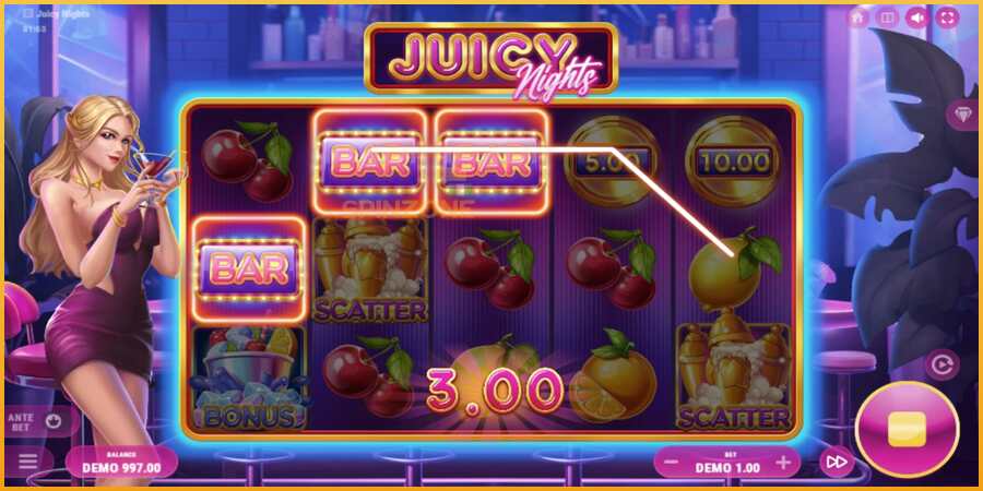 Juicy Nights màquina de joc per diners, imatge 3