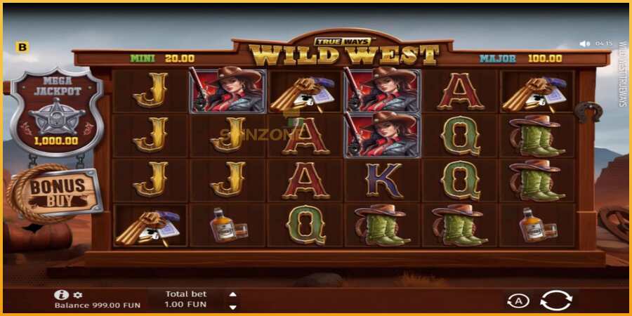 Wild West Trueways màquina de joc per diners, imatge 2