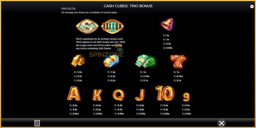 Cash Cubes: Trio Bonus màquina de joc per diners, imatge 5