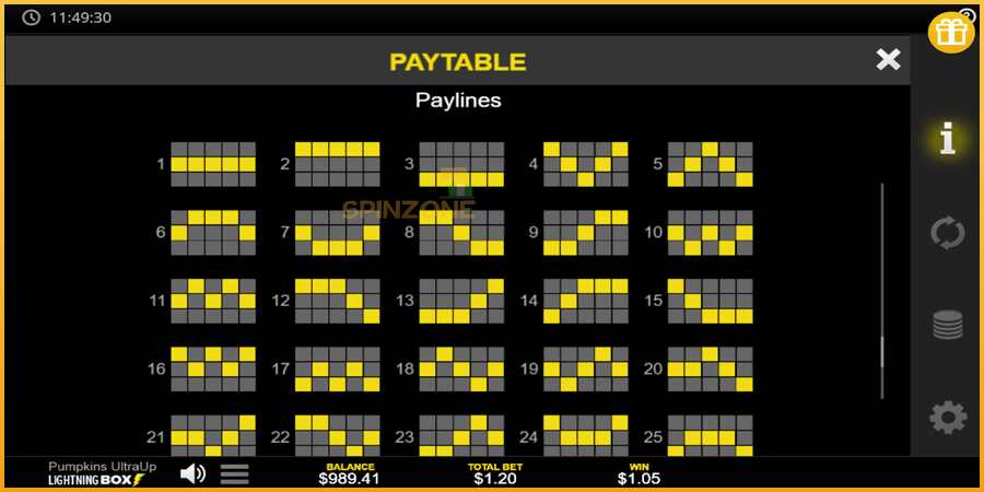 Pumpkins UltraUp màquina de joc per diners, imatge 7